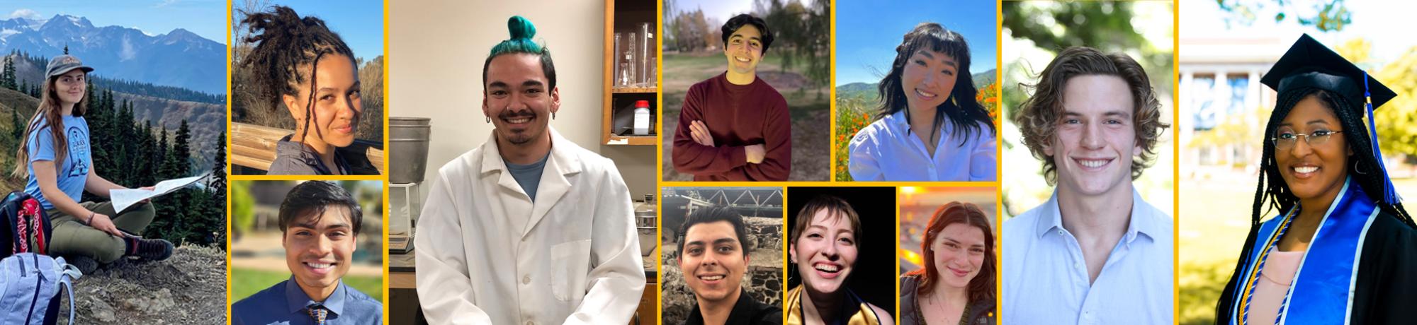 Montage of scholarship recipients